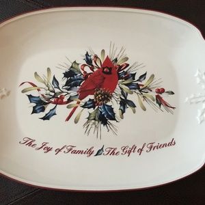 Lenox Cardinal Holiday Serving Dish
